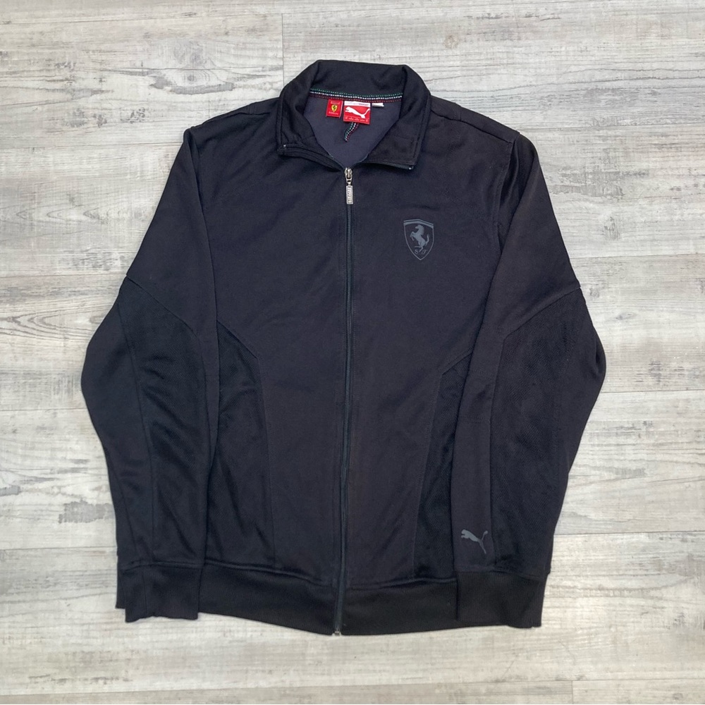 Authentic Ferrari x Puma Zip-up Black Sweater - Possibly Vintage - Size XL